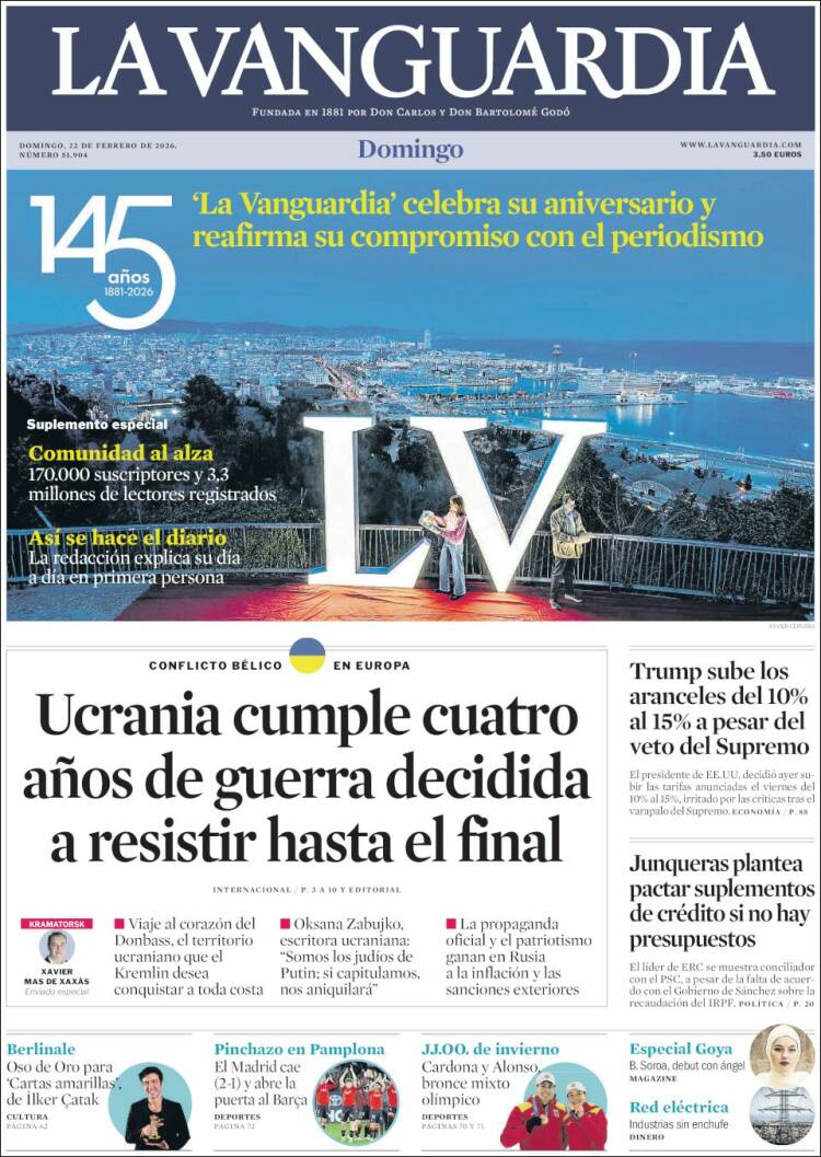 Portada La Vanguardia