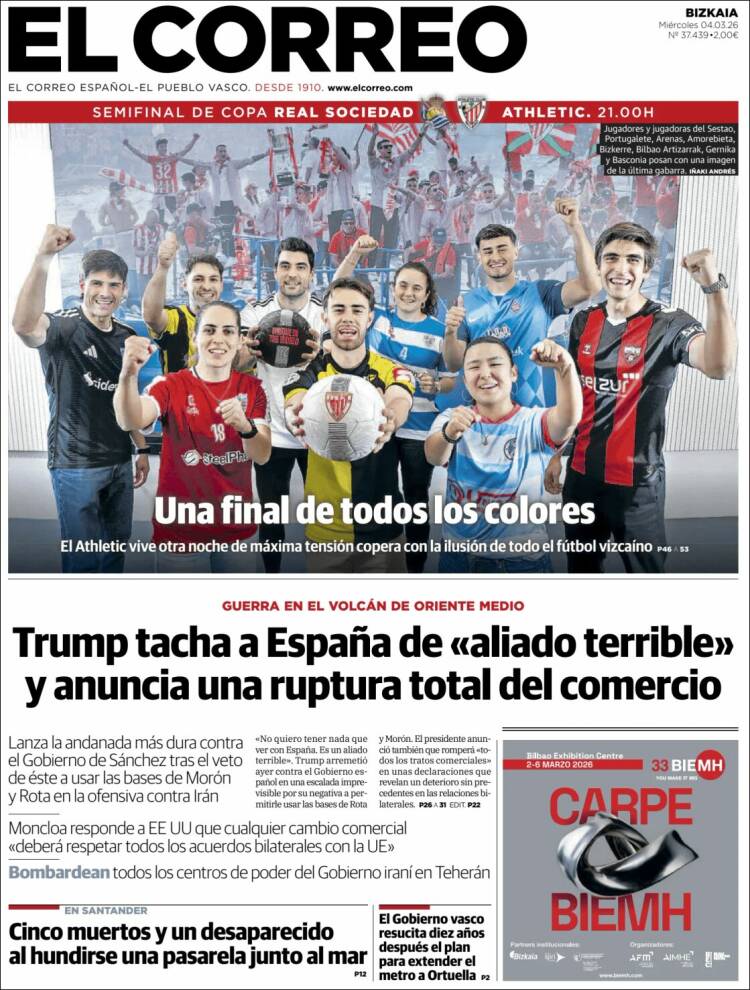 Portada El Correo