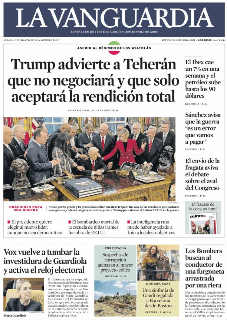 Portada La Vanguardia
