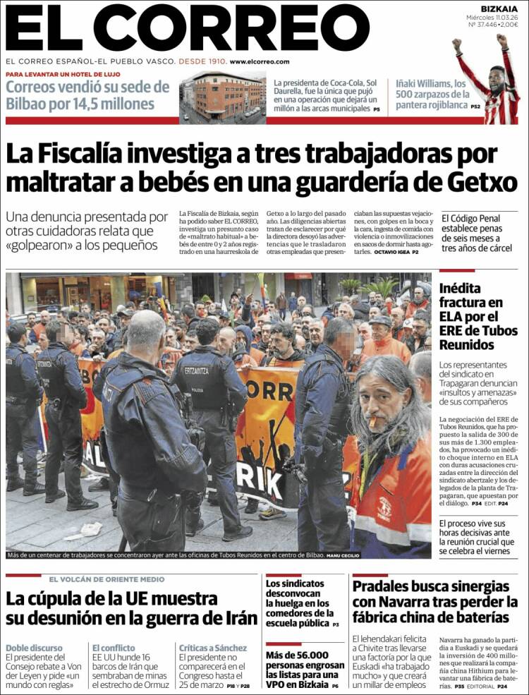 Portada El Correo