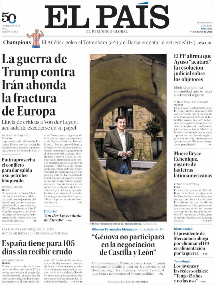 Portada EL PAIS