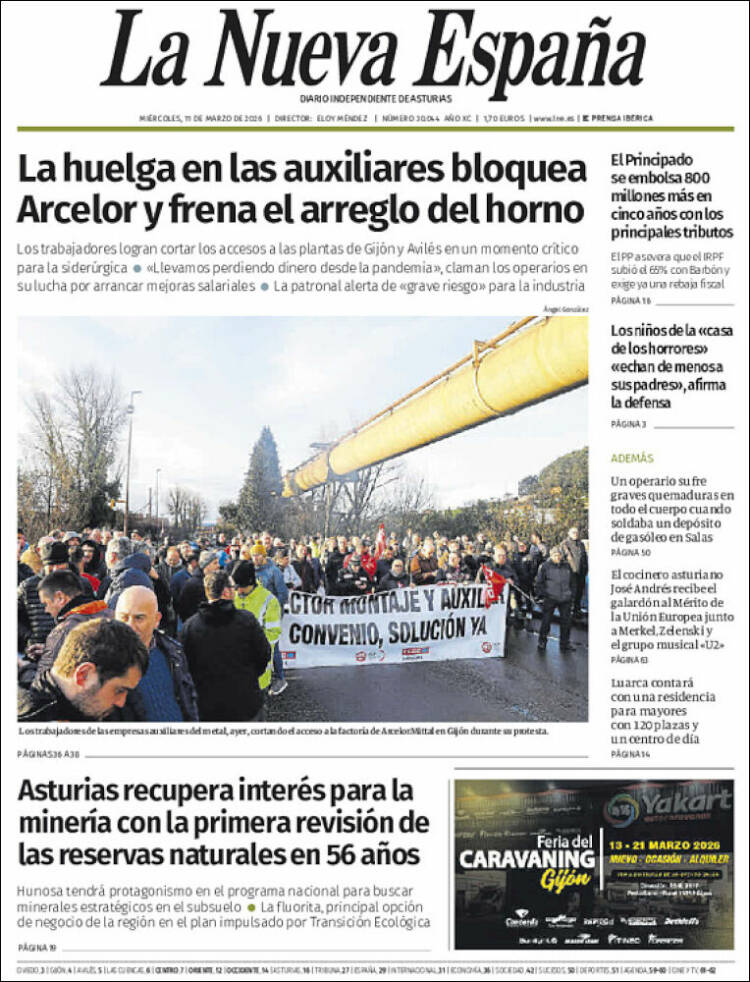 Portada La Nueva España