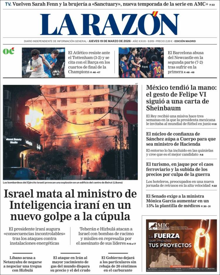 Portada La Razon