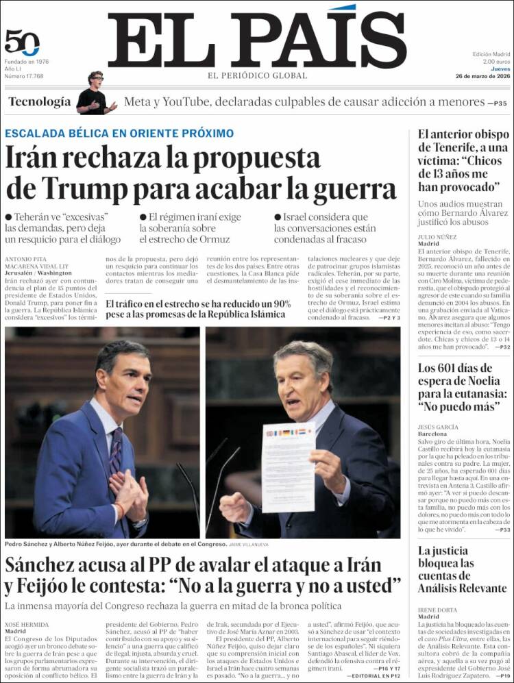 Portada EL PAIS