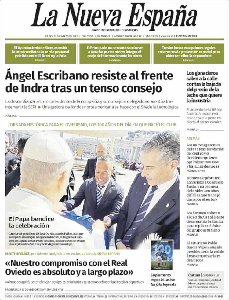 Portada La Nueva España