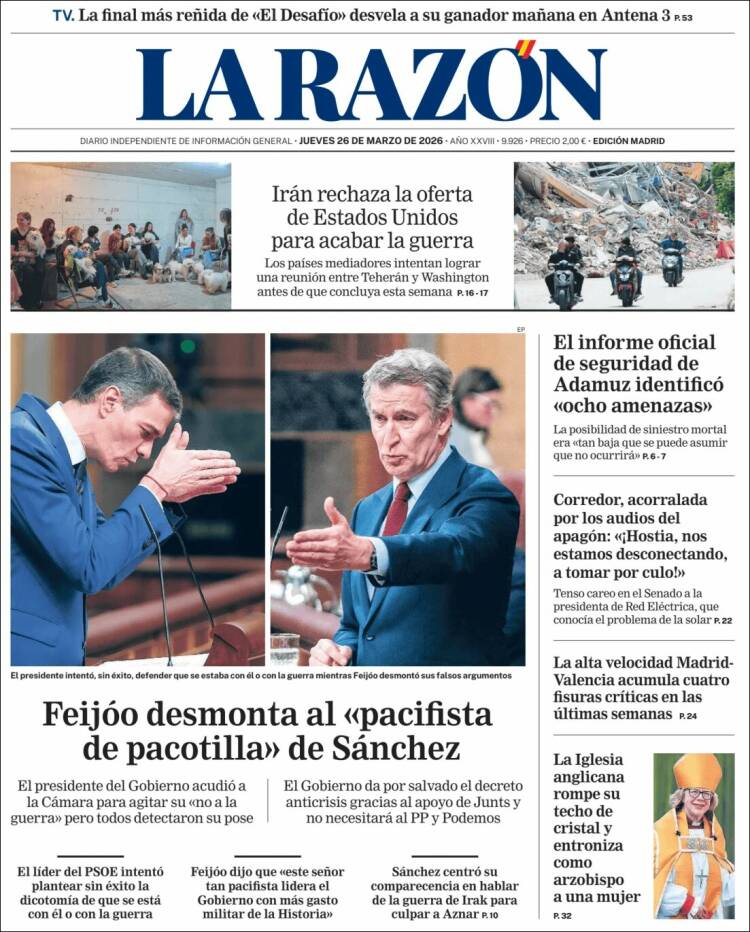 Portada La Razon