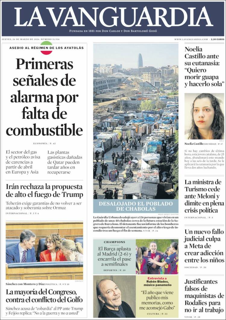 Portada La Vanguardia