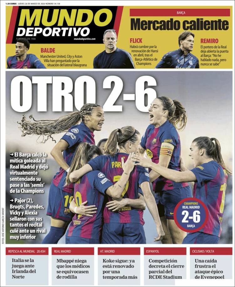 Portada Mundo deportivo