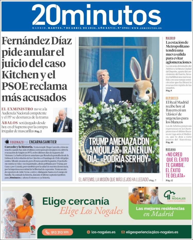 Portada 20 minutos