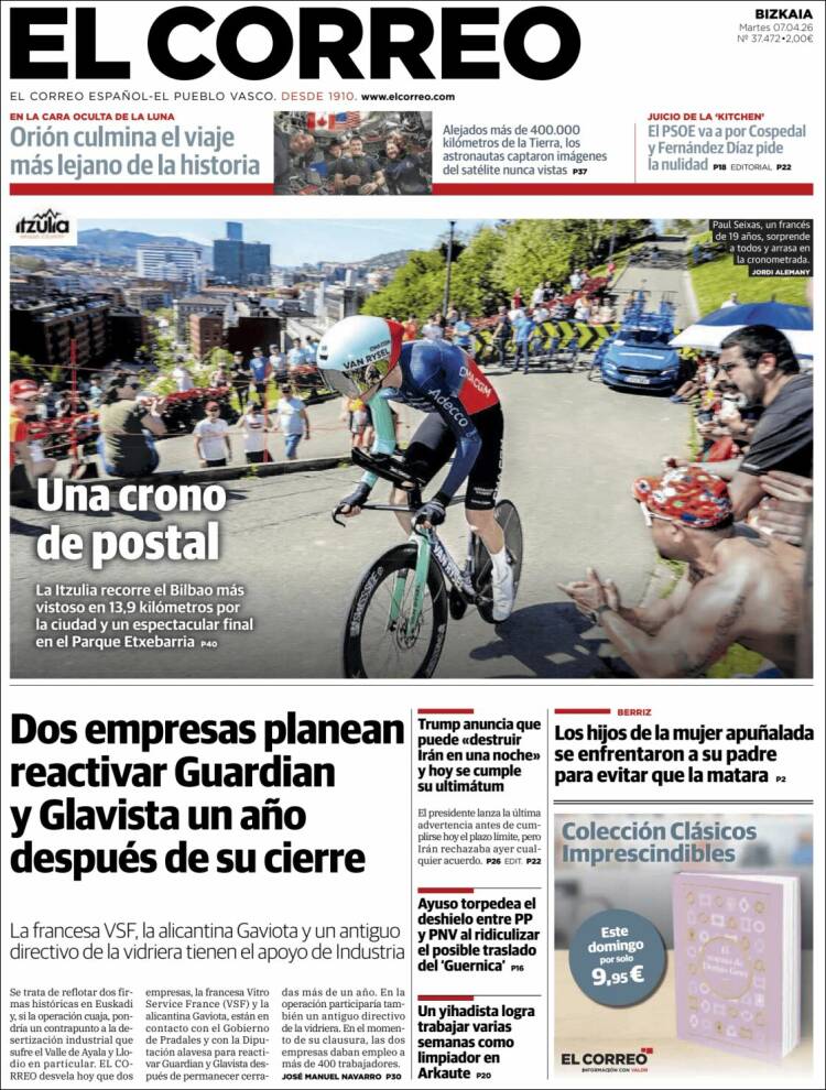 Portada El Correo