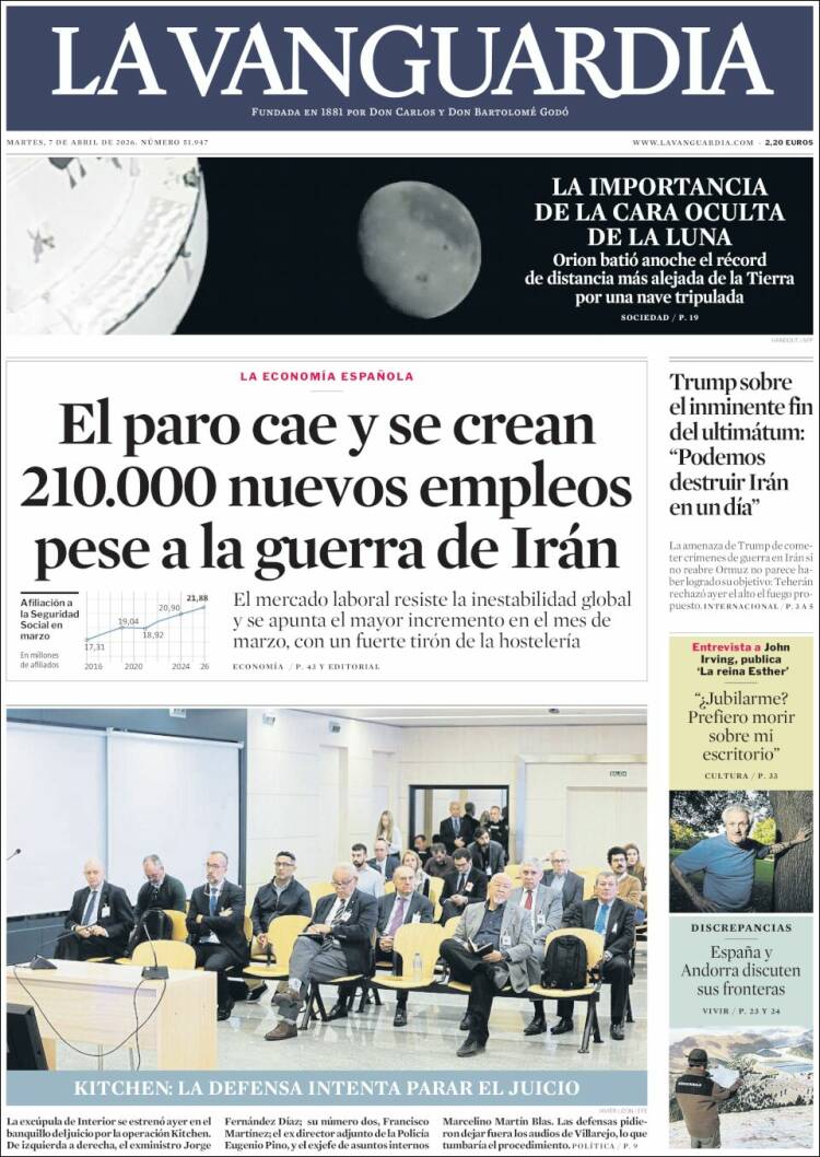 Portada La Vanguardia