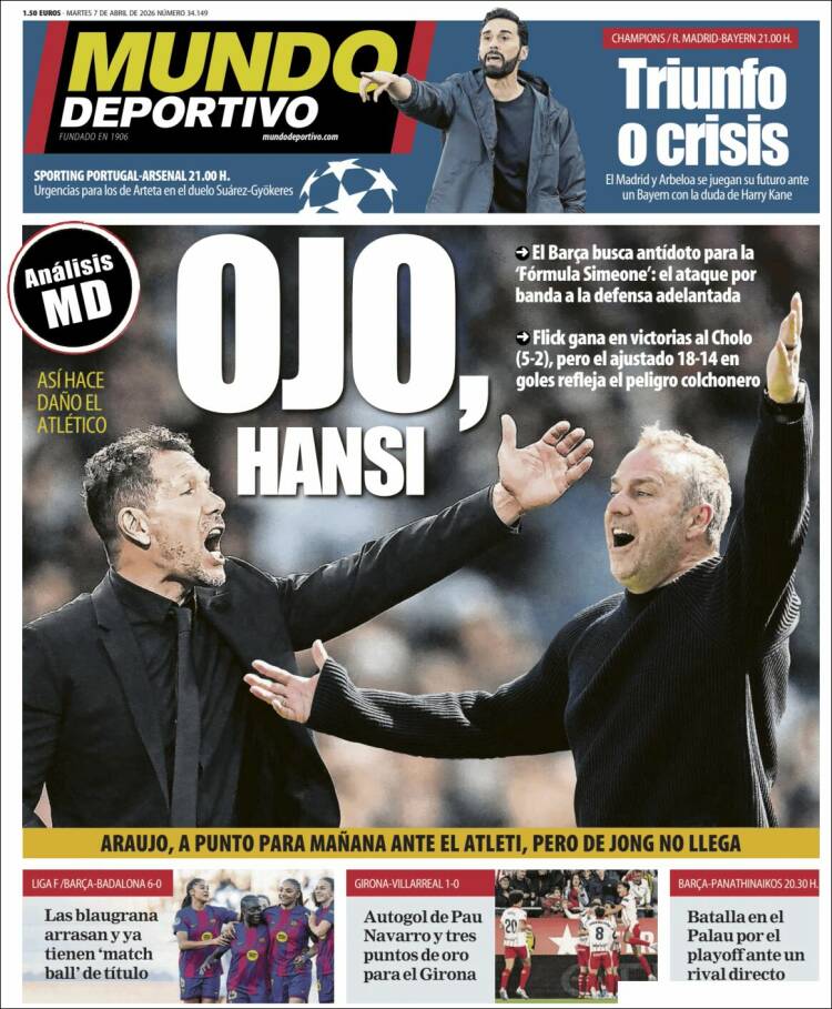 Portada Mundo deportivo