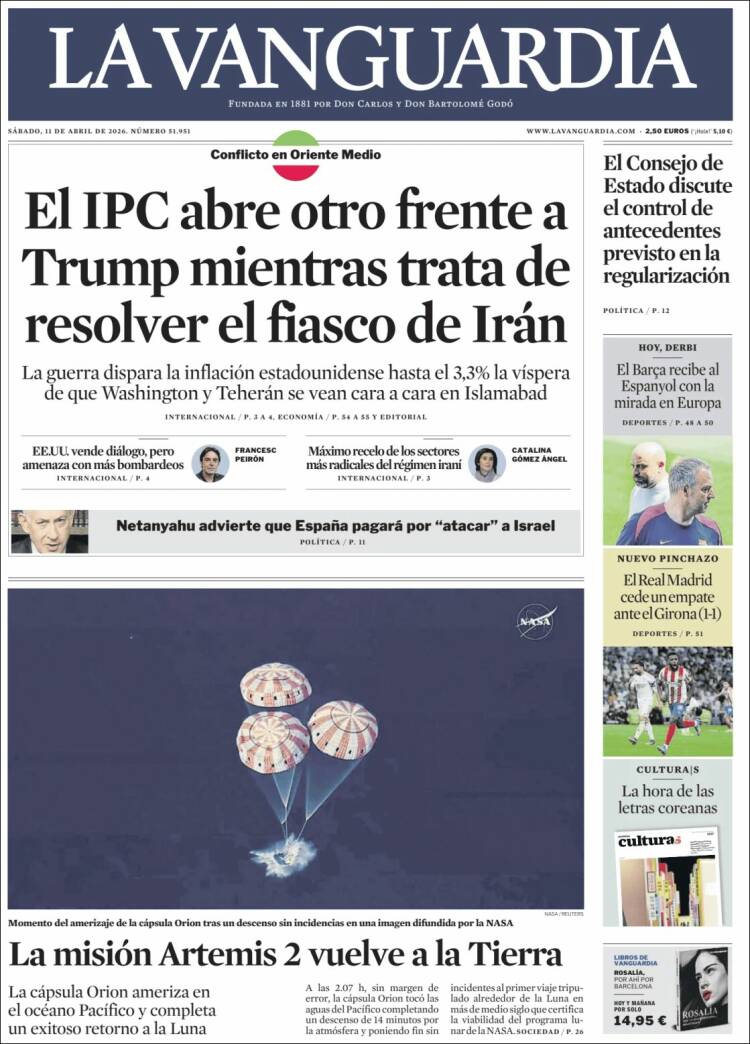 Portada La Vanguardia