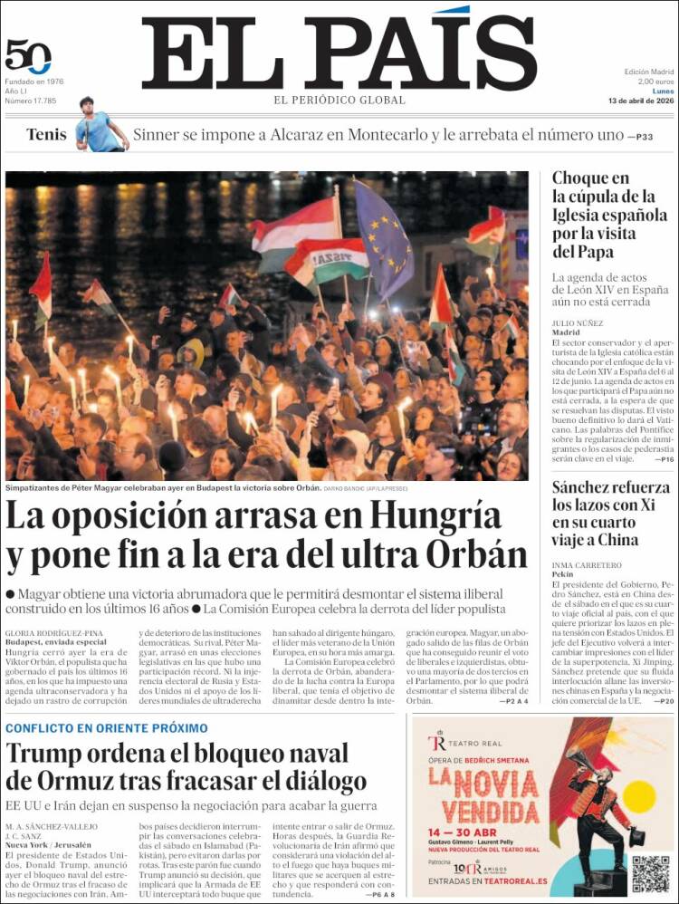 Portada EL PAIS