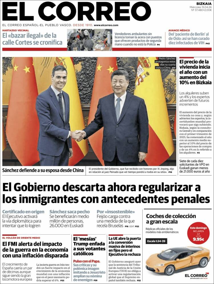 Portada El Correo