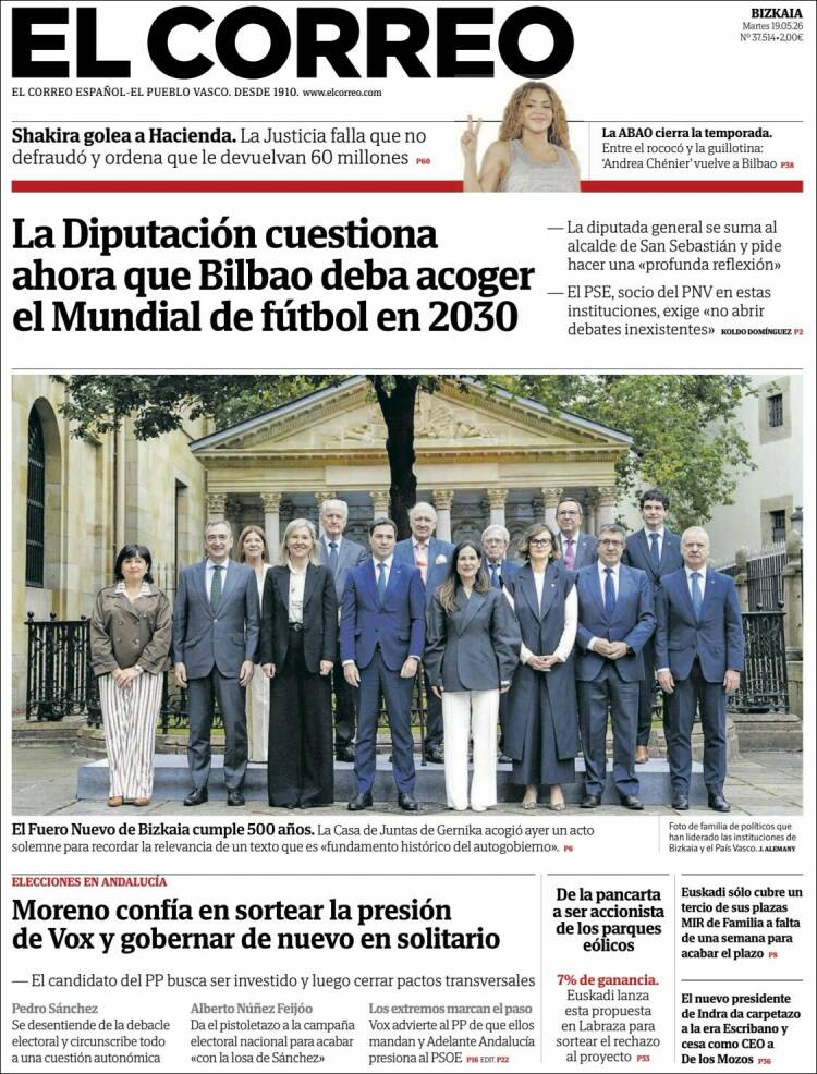 Portada El Correo