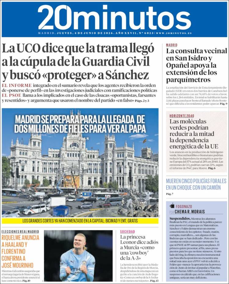 Portada 20 minutos