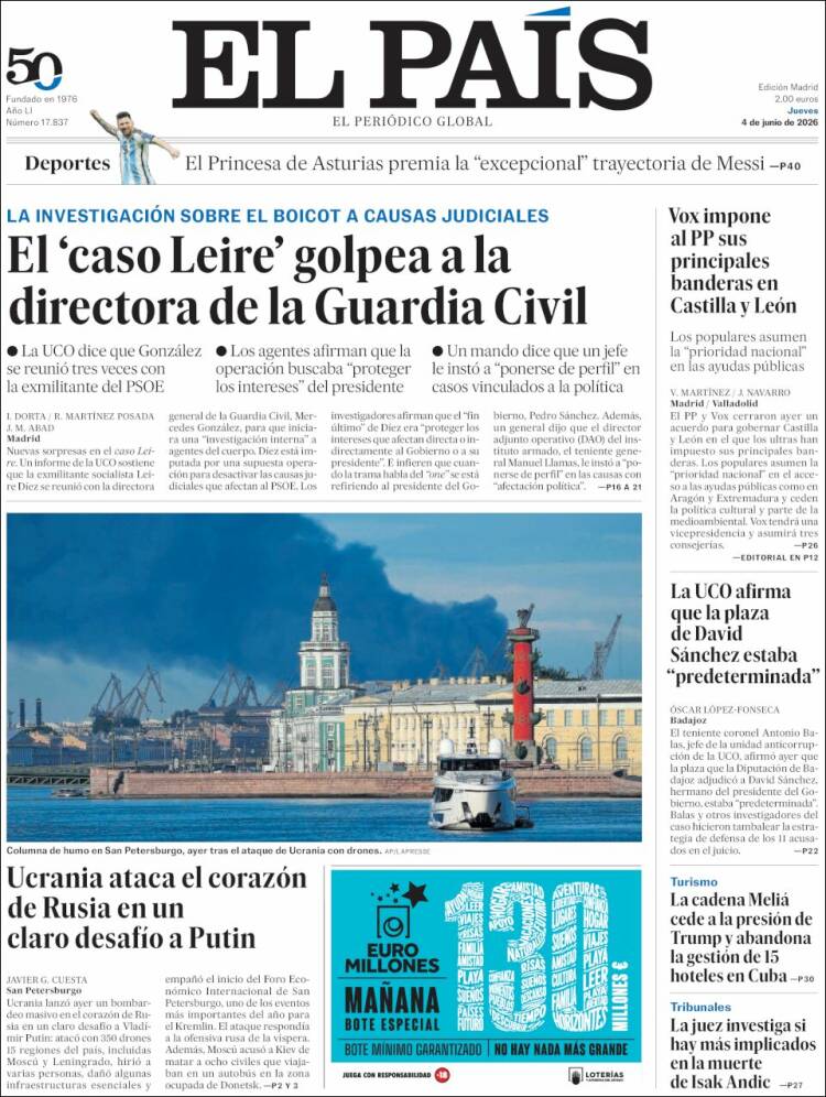 Portada EL PAIS