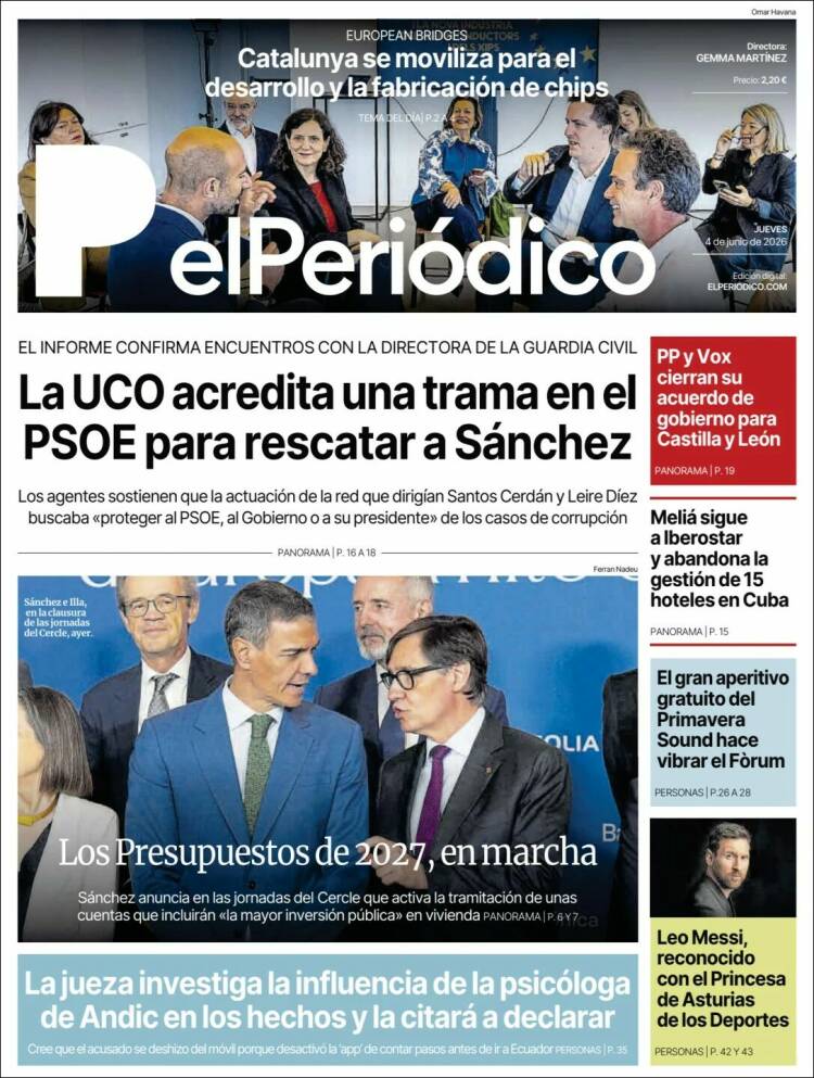 Portada El Periodico