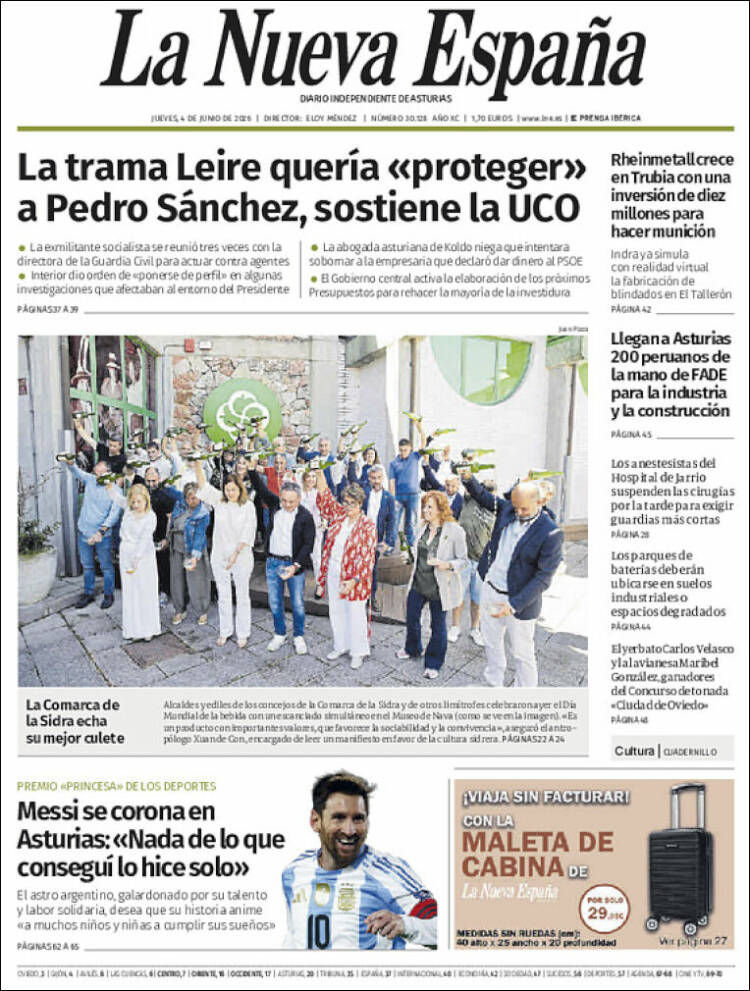 Portada La Nueva España