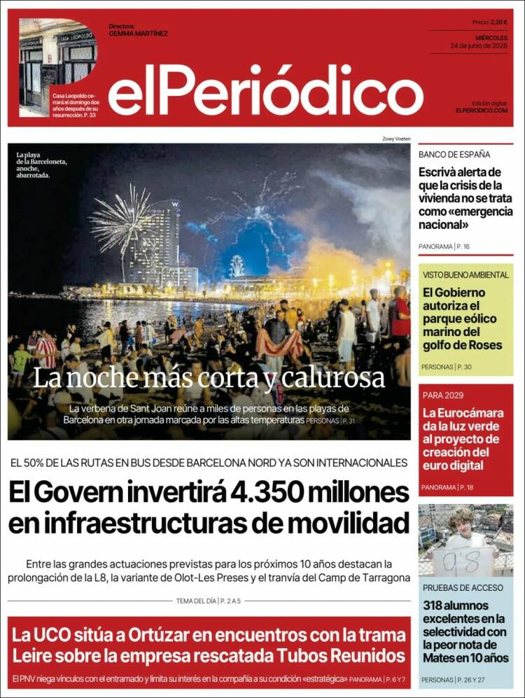 Portada El Periodico