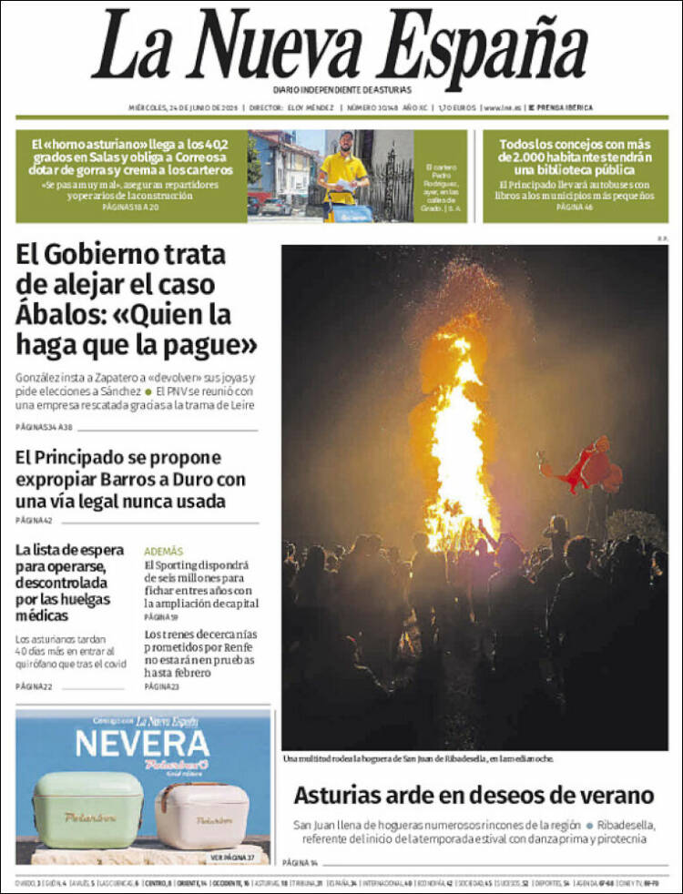 Portada La Nueva España