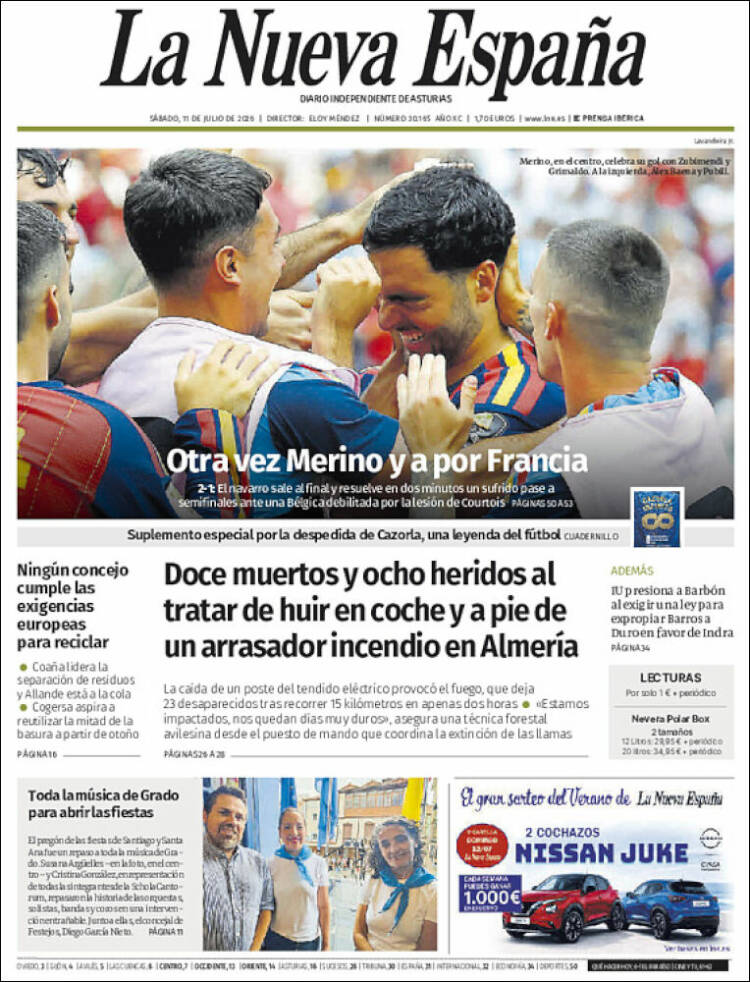 Portada La Nueva España