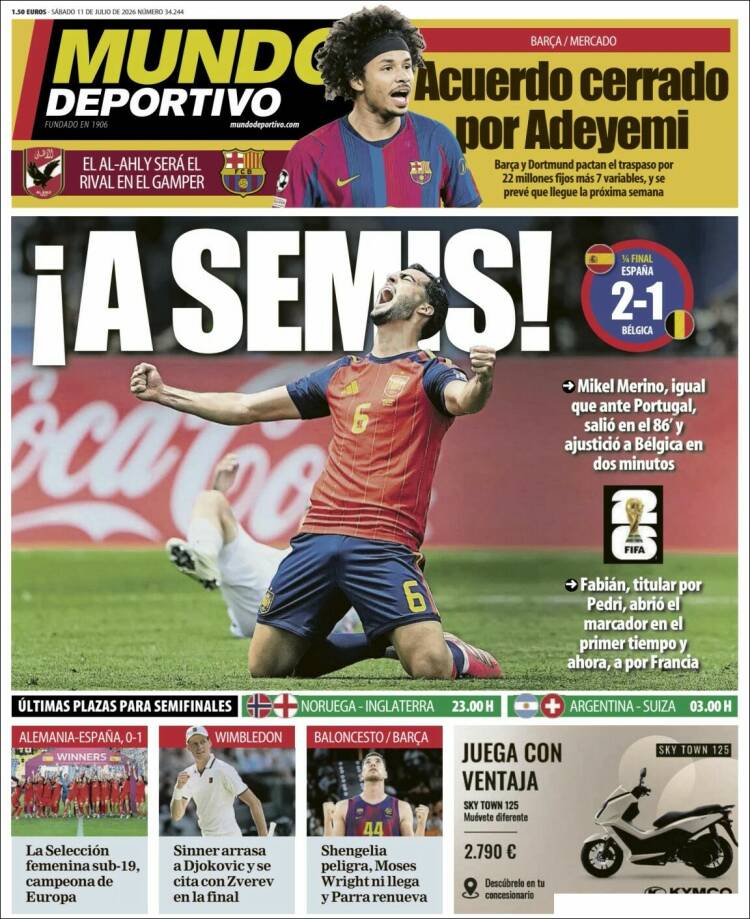 Portada Mundo deportivo