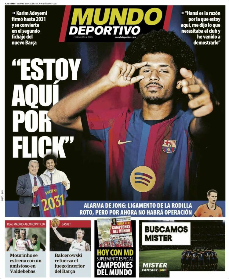 Portada Mundo deportivo