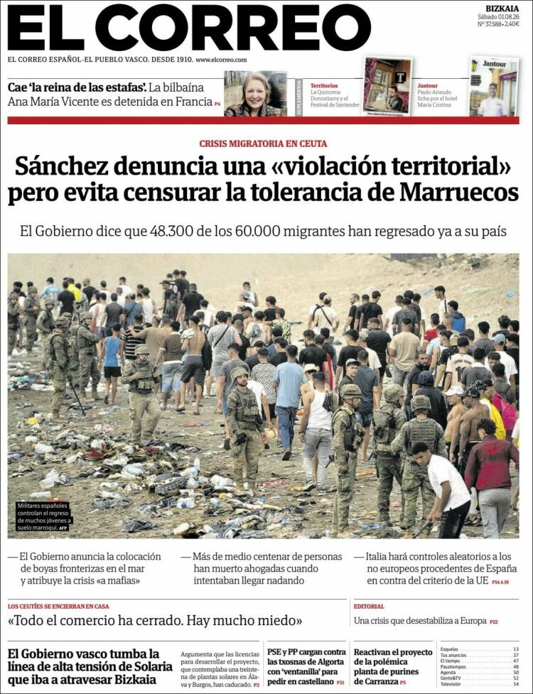 Portada El Correo