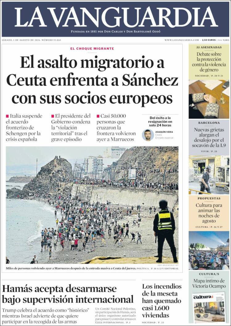 Portada La Vanguardia