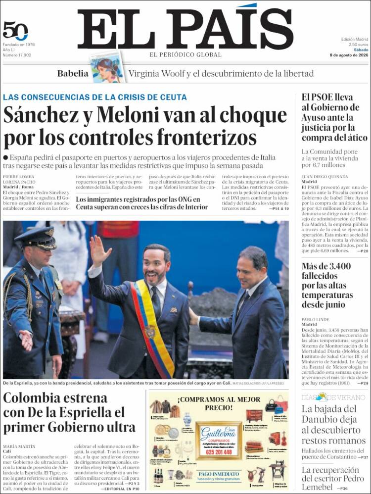 Portada EL PAIS