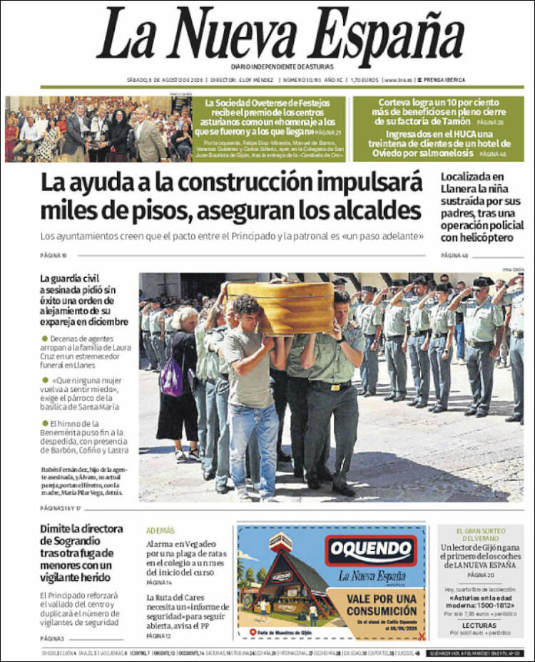 Portada La Nueva España