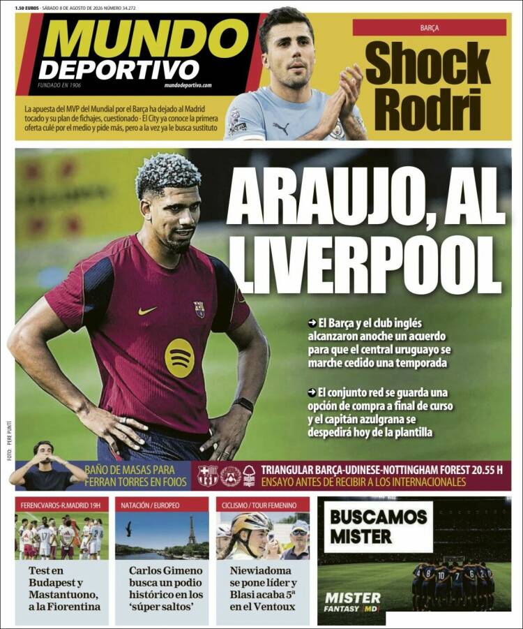 Portada Mundo deportivo