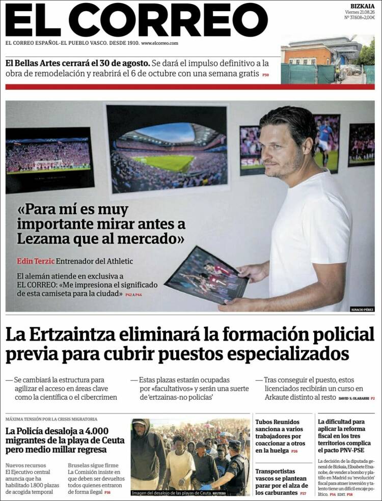 Portada El Correo