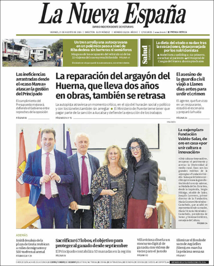 Portada La Nueva España