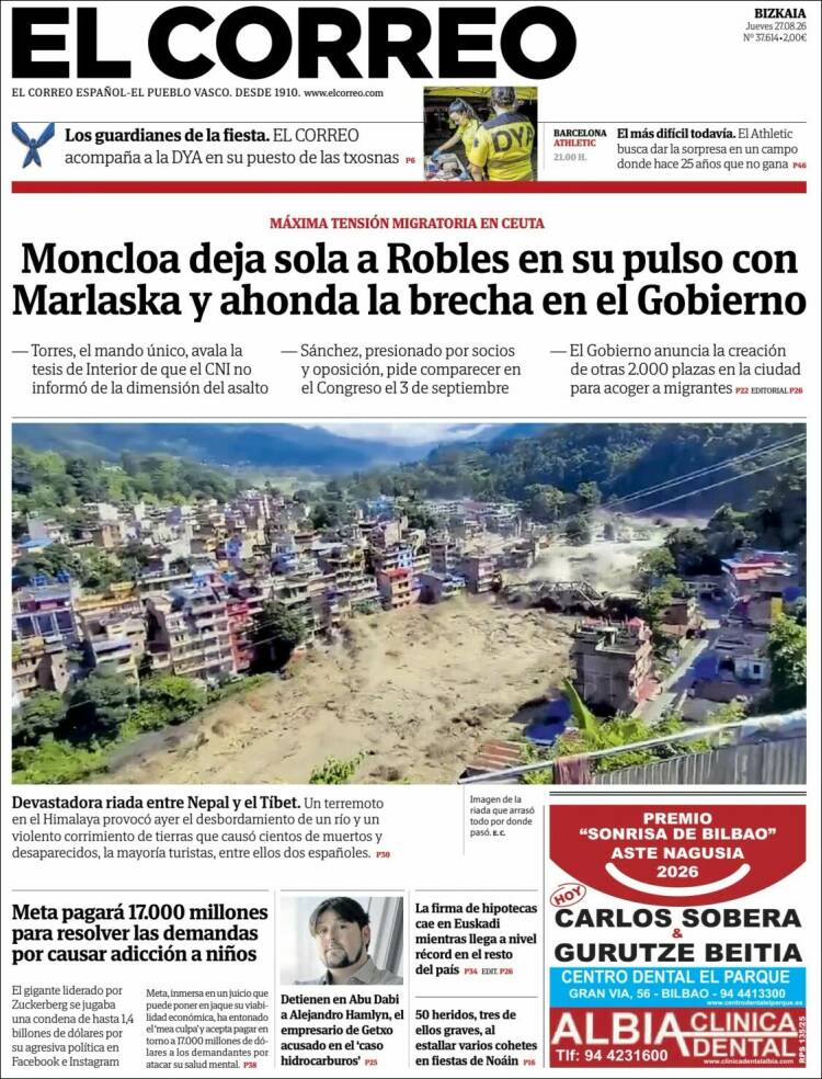 Portada El Correo
