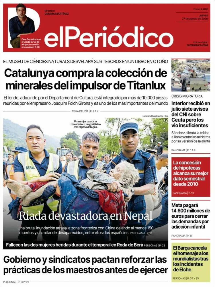 Portada El Periodico