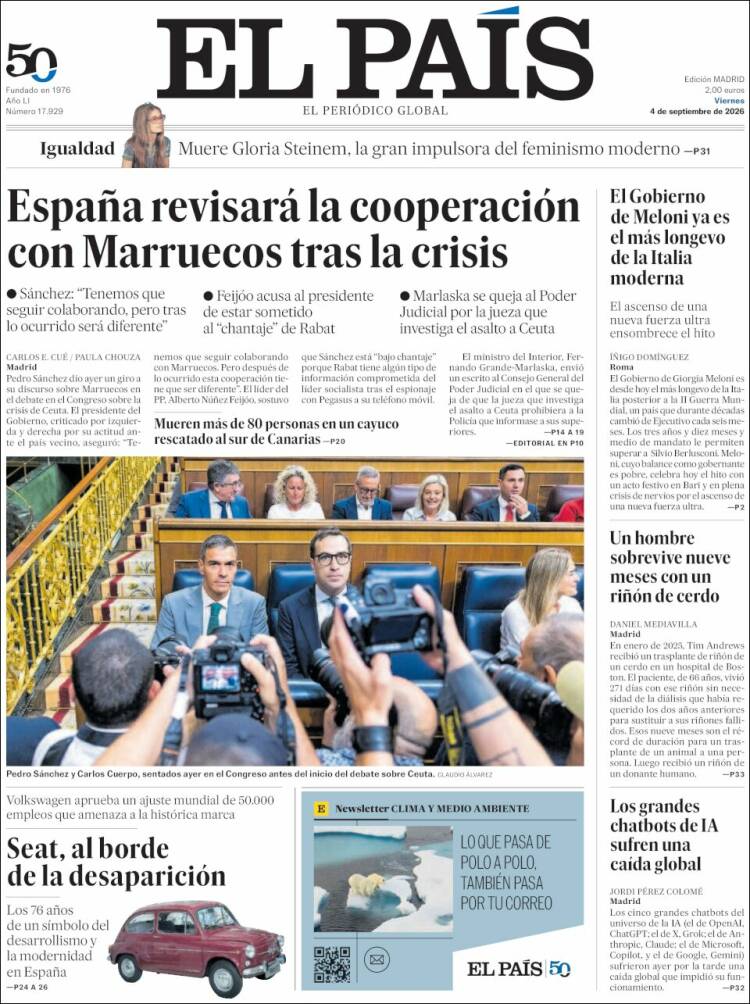 Portada EL PAIS