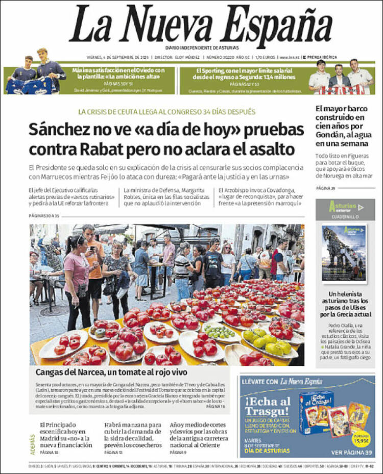Portada La Nueva España
