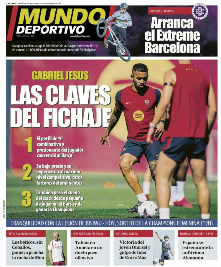Portada Mundo deportivo