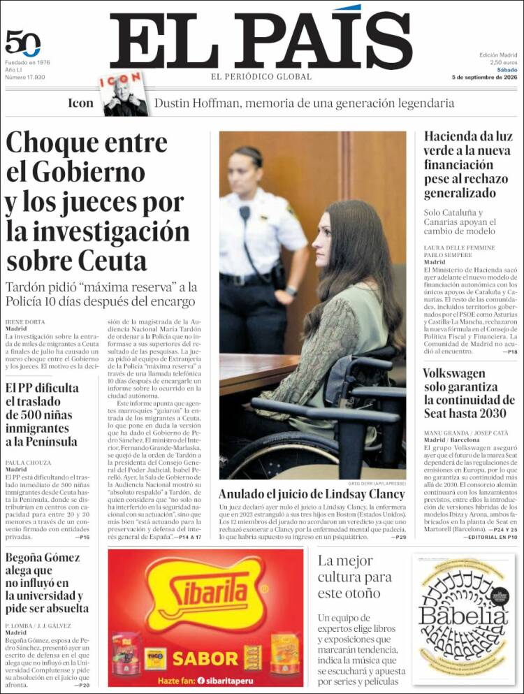 Portada EL PAIS