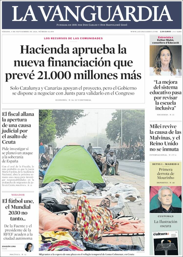 Portada La Vanguardia