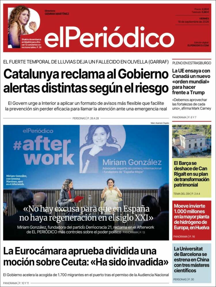 Portada El Periodico