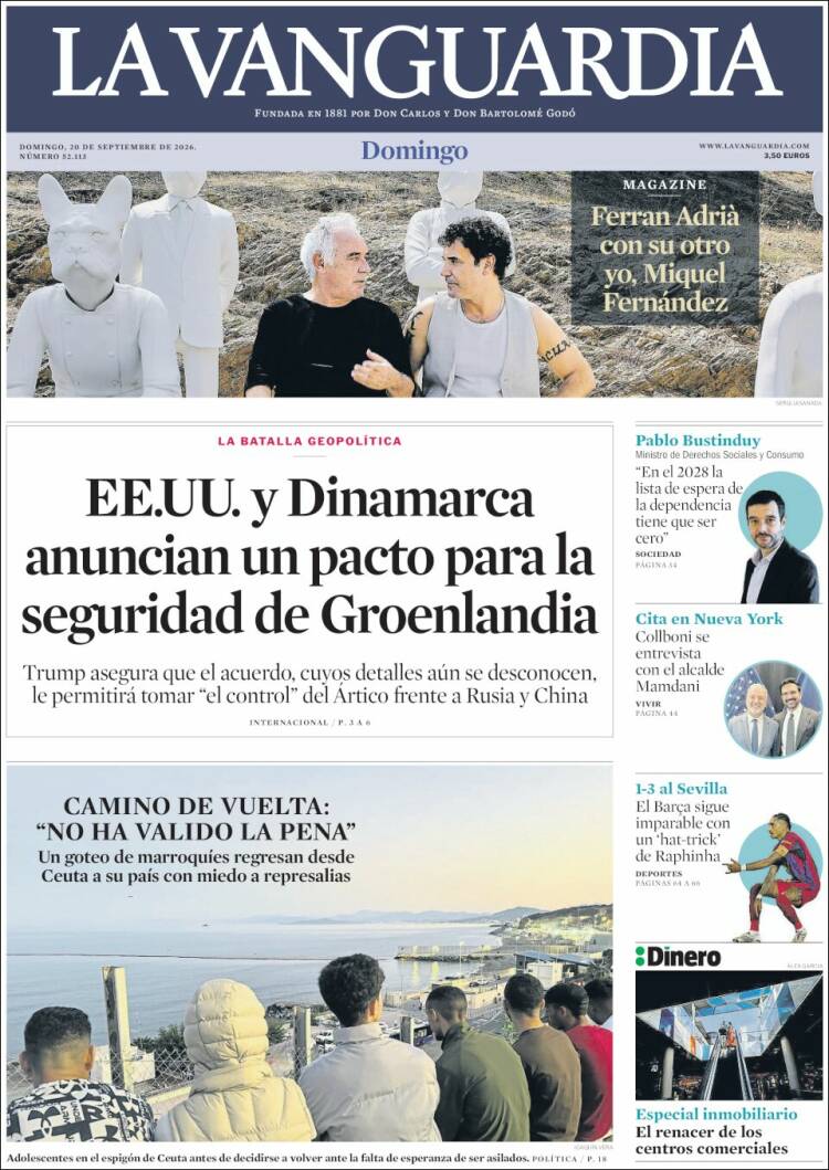 Portada La Vanguardia