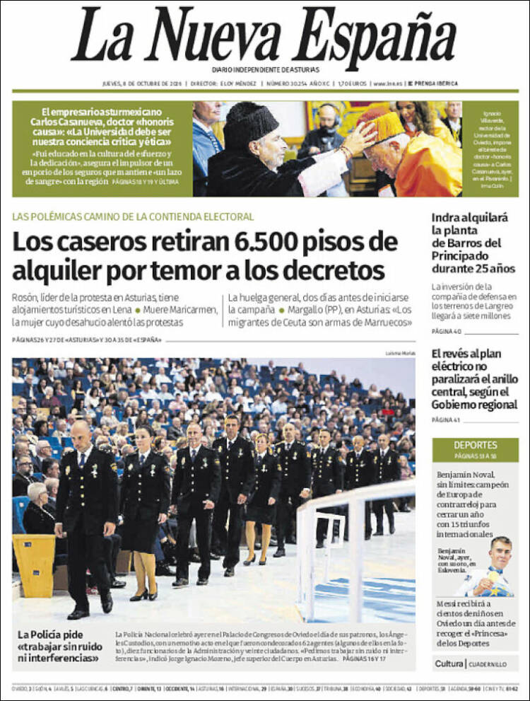 Portada La Nueva España