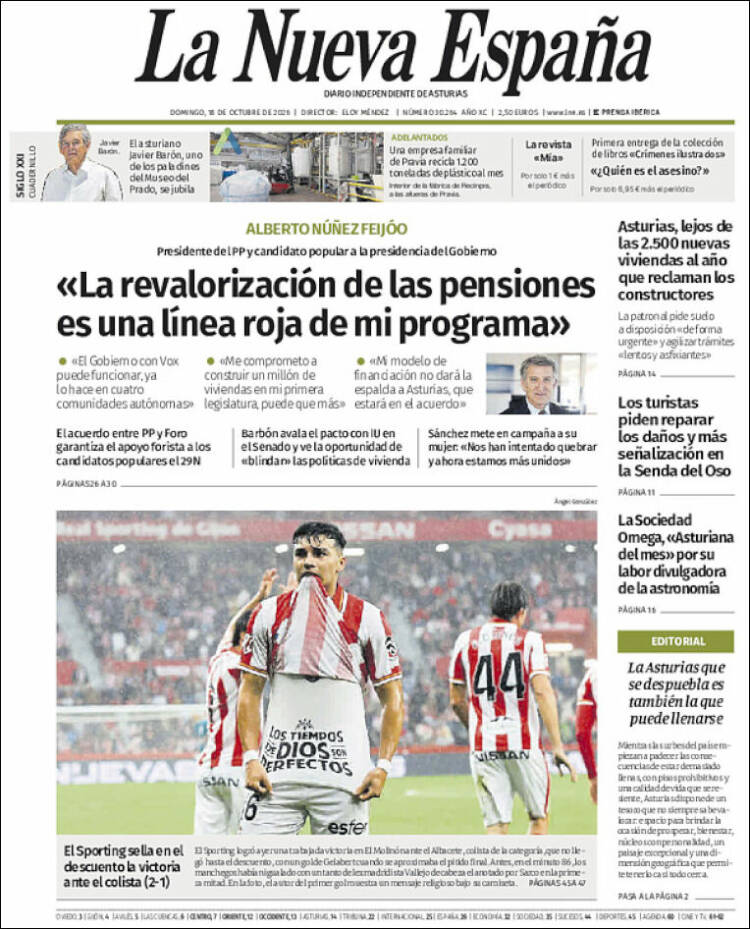 Portada La Nueva España
