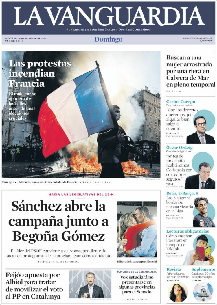 Portada La Vanguardia