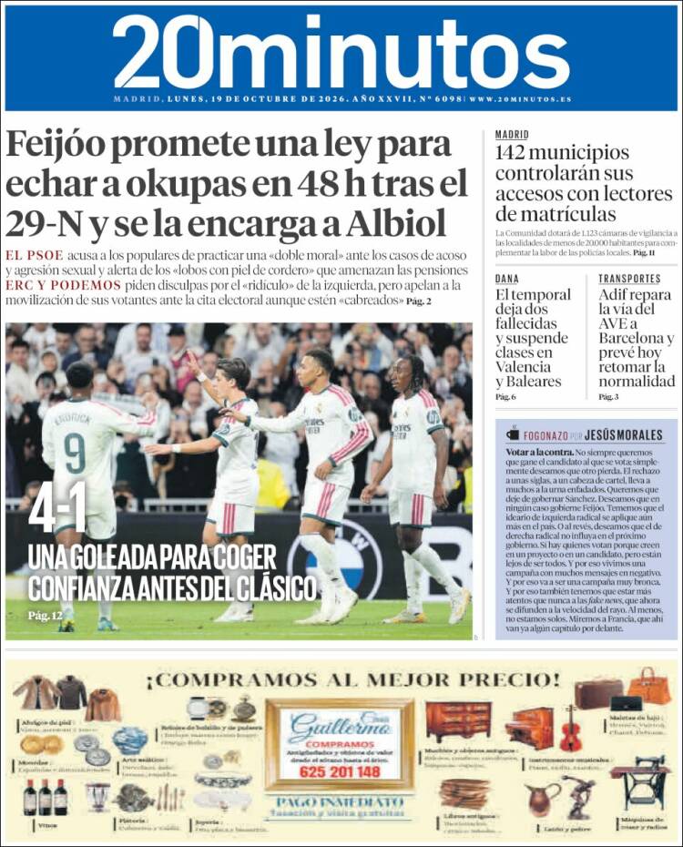 Portada 20 minutos