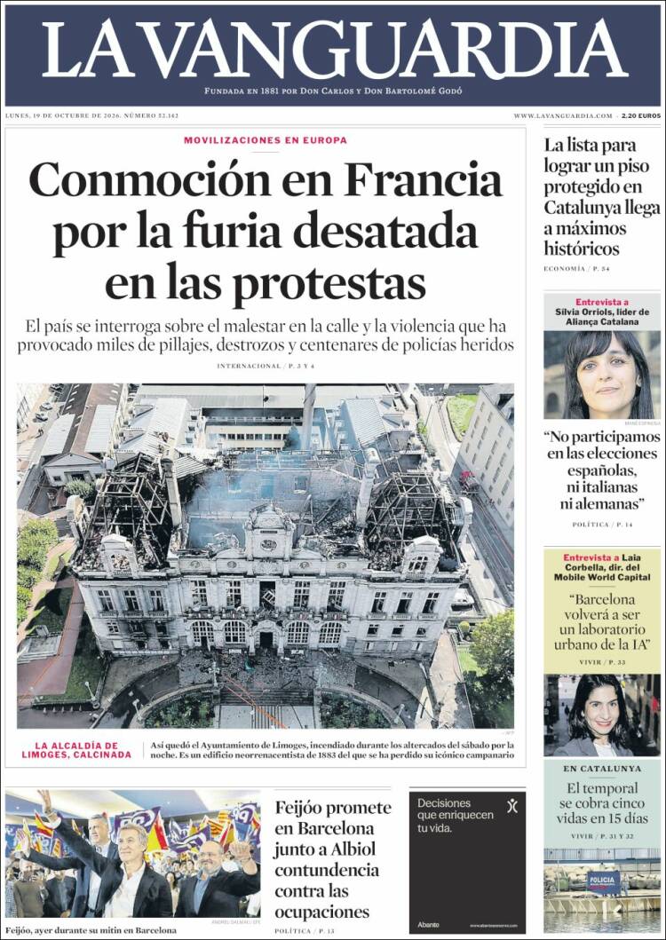 Portada La Vanguardia